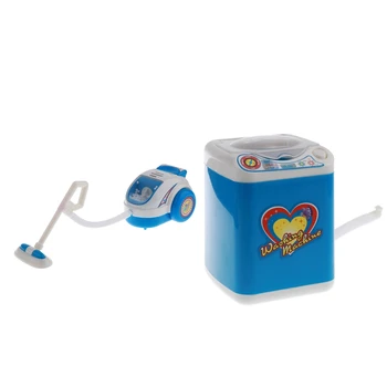 Plastikiniai Namų Apyvokos Vaikai Vaidmenį, Žaisti Žaislas - Dulkių Siurblys & Skalbimo Mašina