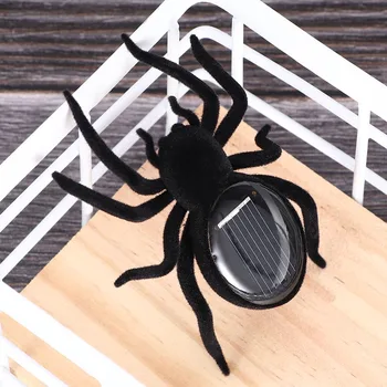 1pcs Vaikų Kūrybos Automatinė Saulės Tarantula Voras Švietimo Robotas Baisu Vabzdžių Įtaisą Apgauti Žaislas Saulės Žaislas