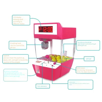 Lėlės Letena Mašina Mini Lizdas Žaidimas, Prekybos Candy Mašina Grabber Arcade Darbalaukio Sugauti Įdomus Muzikos Juokingi Žaislai Dalykėlių Vaikai