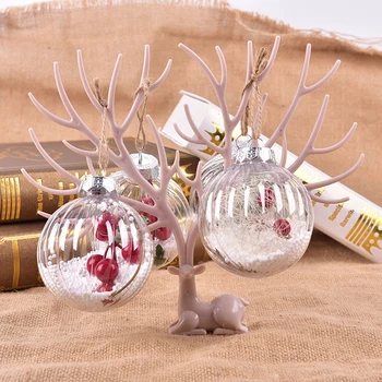 Skaidrus Kalėdų Eglutės papuošalus Kamuolys, žaislai Menkniekis Kalėdos Šalis Hanging Ball Papuošalai, Papuošalai Namuose Naujųjų Metų Navidad