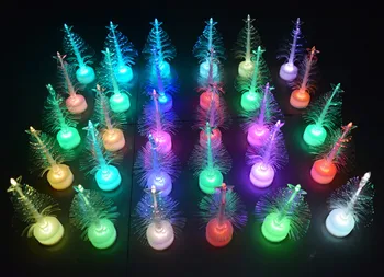 Naktį šviesos Kalėdos, Kalėdos Medis Spalva Keičiasi LED Šviesos Lempa Namų Puošybai miegamasis pakabos šviestuvas lamparas