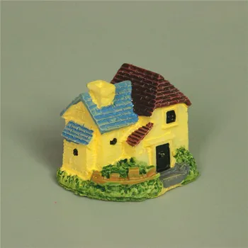1piece Mielas Mini Dervos žaislas namas Pasakų Sodo Micro Kraštovaizdžio Dervos žaislas
