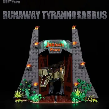 LED Apšvietimo Komplektas 75936 JurassicING Modelis Pasaulyje JurassicING Parkas: T. rex Rampage Žaislai Vaikams (LED Includ Tik, Ne Rinkinyje)