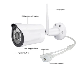 VAIZDO stebėjimo kamerų Sistema H. 265 8CH Belaidžio 1080P HD 20m Naktinio Matymo P2P Vandeniui Home Security Wifi Lauko IP vaizdo Kameros Sistema