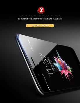 5D Lenktas Grūdintas Stiklas iPhone 6 6S 7 8 Plus X Pilnas draudimas Screen Protector Filmas 