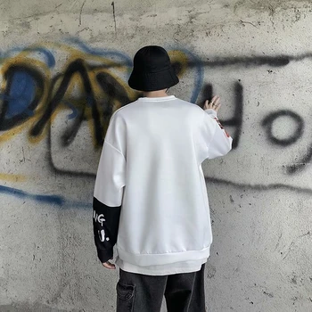 ZAZOMDE Hip-Hop Grafiti Spausdinti Palaidinukė 2020 M. Rudenį Hoodies Vyrų Atsitiktinis Megztinis Palaidinukė Streetwear vyrų Mados Harajuku