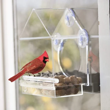 Lango Birdhouse Finansuojančiojo su Stumdomomis Sėklos Laikiklį, Didelės Lauko Birdhouse Finansuojančiojo Birdhouse Formos