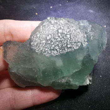 160.4 gNatural kristalų, mėlyna žalia fluorito, mineralinių kristalų, krištolo pavyzdys