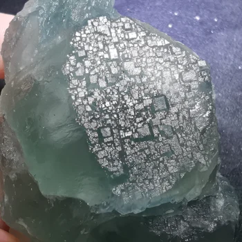 160.4 gNatural kristalų, mėlyna žalia fluorito, mineralinių kristalų, krištolo pavyzdys
