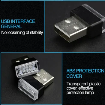 Automobilių auto USB Atmosfera Šviesos Plug Dekoro Lempa Infiniti g35 sedanas kupė g37 fx35 q50 qx60 qx80 qx56 q30 qx70 pro
