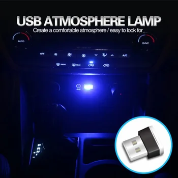 Automobilių auto USB Atmosfera Šviesos Plug Dekoro Lempa Infiniti g35 sedanas kupė g37 fx35 q50 qx60 qx80 qx56 q30 qx70 pro