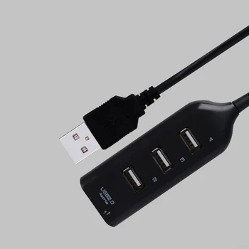 SĄLYGAS USB 4 Port Hub Universalus USB 2.0, Kabelis Didelės Spartos Mini Hub Lizdas, Modelis Splitter Kabelis Adapteris Nešiojamas KOMPIUTERIS
