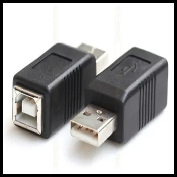 USB2.0 moteriška į B, moterų, vyrų, kad B moterų spausdintuvo spausdinimo konverteris adapteris jungtis USB 2.0 prievadas mažmeninės didmeninės