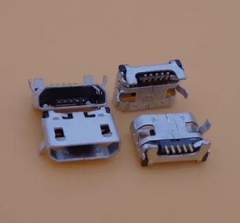 10vnt Micro USB Jungtis Moterų 5 pin Įkrovimo Lizdas Lenovo A10-70 A370E A3000 A3000H A5000 A7600 A7600H S910 S930