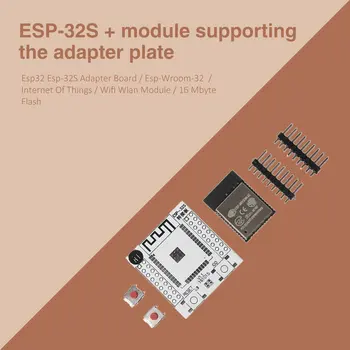 Praktinių ESP-WROOM-32 Wifi Di Wlan WS Modulis + ESP-32S ESP32 Adapteris Valdybos 2.54 mm Žingsnio ESP-32S ESP32 Adapteris Valdyba