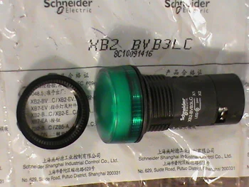 5vnt Aukštos kokybės XB2 serijos indikatoriaus lemputė žalia LED AC/DC24V XB2BVB3LC nr. jungiklis