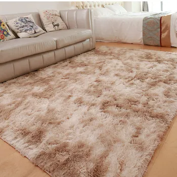 Gradientas storas storas ilgaplaukis minkštus skalbti mašinoje poliesterio pluošto kilimėlį, svetainė, miegamasis neslidus kilimėlis tatamio kilimas