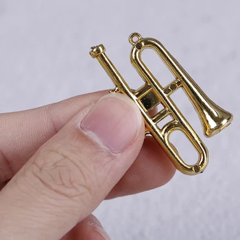 Plastikiniai Mini Muzikos Instrumentas, Aukso Kalėdų Eglutės Kabinti Kalėdų Dekoro