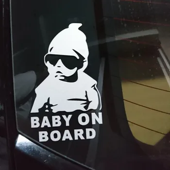 14*9 cm kūdikio automobilių kietas atgal atspindintis kūdikių lipdukai įspėjamieji lipdukai Citroen C-Quatre C-Triomphe Picasso, C1 C2 C3 C4 C5 C4L