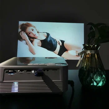 Bazinė Versija Full HD K6 MINI Projektorius 1280x720P 2600 liumenų LED Proyector 1080P Home Cinema 3D Vaizdo Beamer