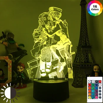Anime Tualetas privalo Hanako kun LED Nakties Šviesos Yahiro Nene Paveikslas Modelis, 3D Lempos Miegamojo Puošmena Anime Mėgėjams Gimtadienio Dovanos