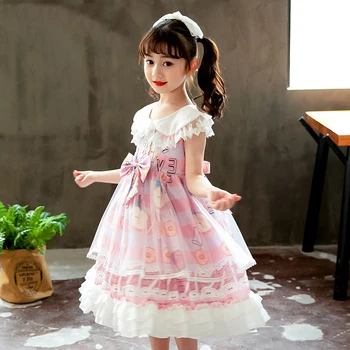 Merginos Lolita Princess Dress 2021 M. Vasarą Naująjį Užsienio Stiliaus Suknelė Suknelė Vaikų Lolita Dress Suknelė Vaikų vakarinę Suknelę
