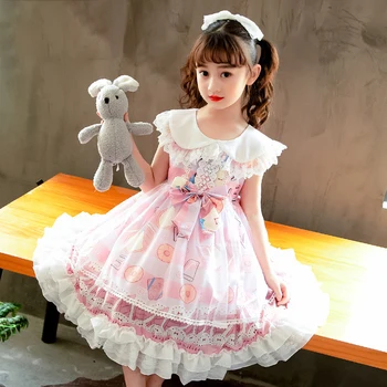 Merginos Lolita Princess Dress 2021 M. Vasarą Naująjį Užsienio Stiliaus Suknelė Suknelė Vaikų Lolita Dress Suknelė Vaikų vakarinę Suknelę