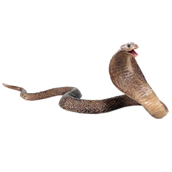 Modeliavimo Roplių Modelis Kobra Gyvatė Amfibijas Akinių Kingsnake Modelis Tvarkinga Žaislas Papuošalai