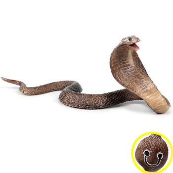 Modeliavimo Roplių Modelis Kobra Gyvatė Amfibijas Akinių Kingsnake Modelis Tvarkinga Žaislas Papuošalai