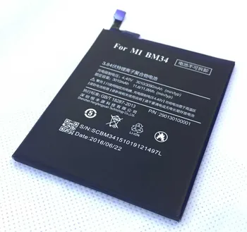 HFY BM34 Už Xiaomi Mi Pastaba Pro 3010mAh BM 34 Baterija