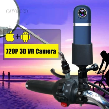3D 360 VR Panoraminis Kamera 720P Vaizdo įrašymas Fotografijos Žiūrėjimo Sporto Dviračiu Keliauti Plataus Kampo Comcorder iphone 