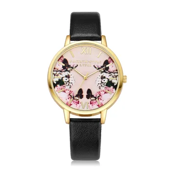 Moterų laikrodžiai Nauji Sidabro Drugelis Laikrodžių Prekės ženklo Prabangus Rožių Aukso Turas Mados Populiarus Laikrodis Moterų Kvarco Žiūrėti Moterims