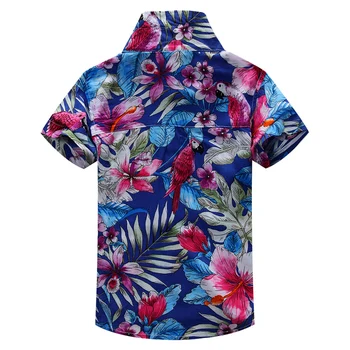 Medvilnė gėlių marškinėliai havajų marškinėliai 