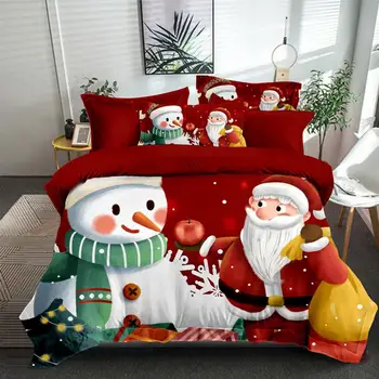 3D Kalėdų Dizaino Šalikas Atveju Antklodė Antklodė Padengti Patalynės Komplektas Twin Karalius ir Karalienė Dvigubai Vieno Dydžio Namų Tekstilės