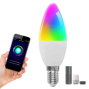 Nauji 2vnt WiFi Smart LED Šviesos Alexa Balso Kontrolės RGBCW Stalo Lempa E14 Stalo Lempa Sąsaja TUYA Smart Gyvenimo