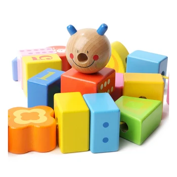N187 kūdikių zawalcowany threading blokai dėlionės, žaislų, kūdikių, vaikų ankstyvojo susidėvėjimo karoliukai