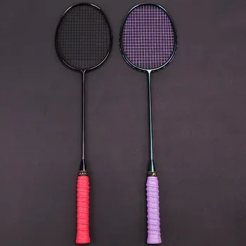 Profesionalus Galingas Mini Pataikyti Plotas Badmintono Raketės Stygų 28Lbs Ultra Light 4U Badmintono Visas Anglies Raketės Raketės Greitis