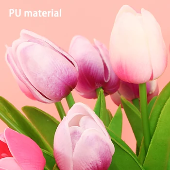 10VNT Dirbtinių Gėlių Nekilnojamojo Touch Gėlės, Vestuvių Papuošimas, Gėlių Namų Puošybai Gėlių Modeliavimas Augalų