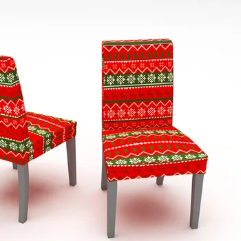 Naujas Kalėdų Kėdė Padengti Spandex Namų Virtuvės Viešbutis Vestuvių Valgomojo Kėdė Padengti Vandeniui Kėdės Slipcover Atveju Namų Dekoro