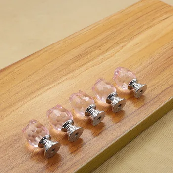 20MM modeliavimas Rose Diamond Rankenėles Krištolo Stiklo Spintos Stalčių Traukti Virtuvė Kabineto Durų Spinta Rankenos Aparatūra