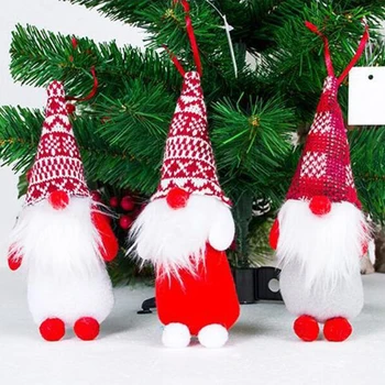 Naujųjų Metų Kalėdų Puošybos Beveidis Lėlės 2020 Pliušinis Lėlės Už Namų Dekoro Apdailos Beveidis Gnome Kalėdų Senelis, Senis Besmegenis