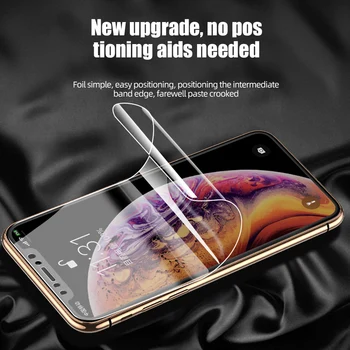 !ACCEZZ Pilnas draudimas Hidrogelio Screen Protector, iPhone, 12 mini Pro Max Anti-pirštų atspaudų Apsaugos Minkštas Filmas Ne Grūdintas Stiklas