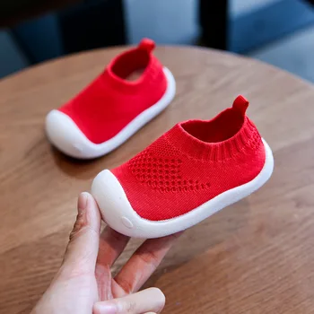 Nauji kūdikių vaikščiojimo batai pavasarį ir Rudenį kūdikių vaikščiojimo batai patalpų batai berniukui drobės minkštas padas kvėpuojantis batai berniukams ir gir