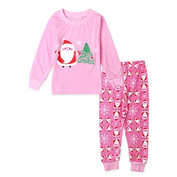 2017 Naują Kalėdų pižamos vaikams, vaikų pižama kalėdų senelio elnias spausdinimo berniukas mergaitė sleepwear naktiniai drabužiai vaikams pjs DS21