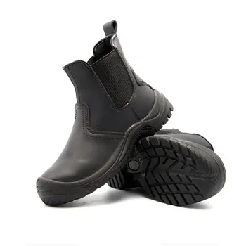 Plus size mens atsitiktinis plieno toe cap darbo saugos batai karvės odos platformos batai saugumo įkrovos saugus kulkšnies botas hombre seguridad