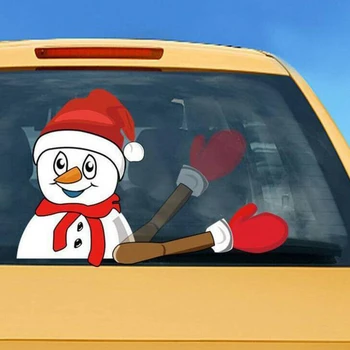 Kalėdų Galinis Stiklas Santa Claus Langą Lipdukai Automobilio Valytuvų Lipdukas Kalėdos 2019