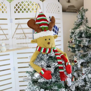 Besegad Mielas Kalėdų Eglutė Rėžtuvės Sniego Senio Elnių Hugger Xmas Tree Top Ornamentu Namų Dekoracijas Šalies Prekių Žaislas