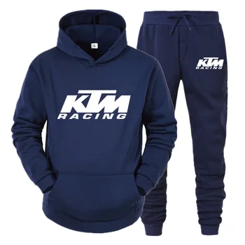 2020 m. Rudens Žiemos Gobtuvu Tiktų Vyrų KTM14 Spalva Letter Spausdinimo Markės Dizaino Aukštos Kokybės vyriški Sportiniai Hoodie Dviejų dalių Komplektas