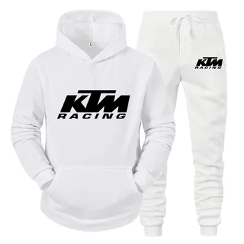 2020 m. Rudens Žiemos Gobtuvu Tiktų Vyrų KTM14 Spalva Letter Spausdinimo Markės Dizaino Aukštos Kokybės vyriški Sportiniai Hoodie Dviejų dalių Komplektas