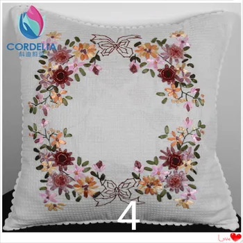 2 vnt 17.8 colių kvadratinių zakka mados dekoratyvinis pagalvės užvalkalą su siuvinėjimo gėlės iš kinijos didmeninės kainos